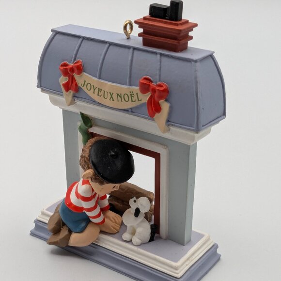 Hallmark Keepsake Windows of the World French 1988, 4th in Series, Boy w/ Poodle - Picture 1 of 11